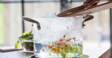 cuisiner avec une eau filtré