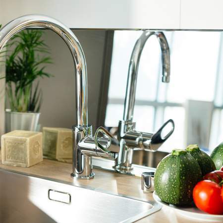 Filtre à Eau Pour Robinet De Cuisine - Charbon Actif Et Céramique, Élimine Plomb, Chlore Et Métaux Lourds