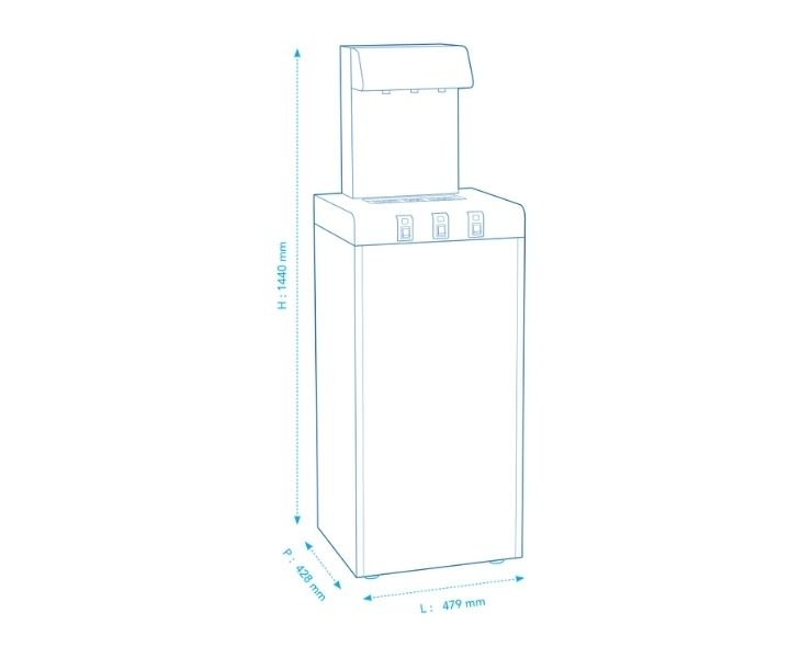 Fontaine à eau Capacity Culligan - Schema technique